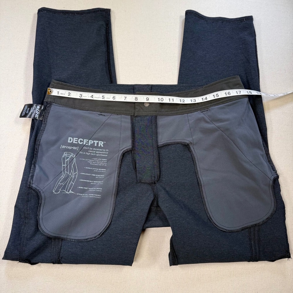 Kuhl Deceptr Pants Mens 33x30 Charcoal Gray Technical Stretch Hiking Trousers